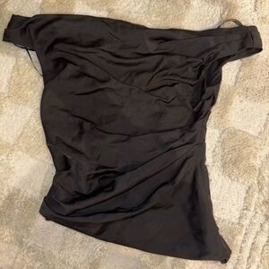 Black Zara off the shoulder top